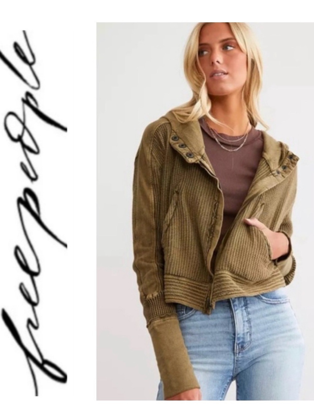 Free People One Mason Hoodie Small